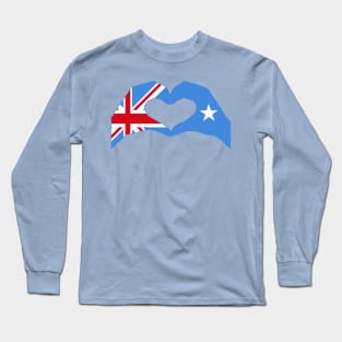 We Heart UK & Somalia Patriot Flag Series Long Sleeve T-Shirt